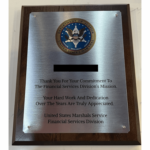 USMS Seal Plaque