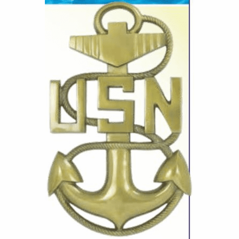 USN Brass Plaque