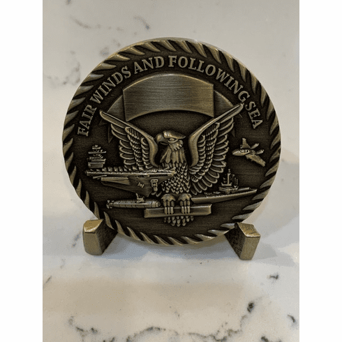USN Fair Winds and Following Seas Coin