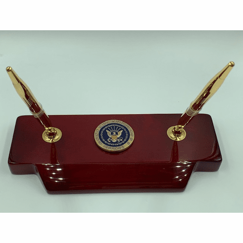 USN Retired Coin Pen