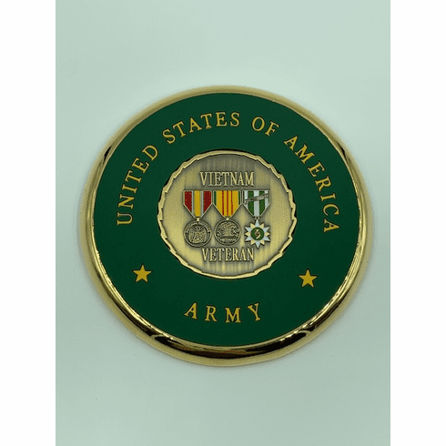 Vietnam Veteran Coin Coaster