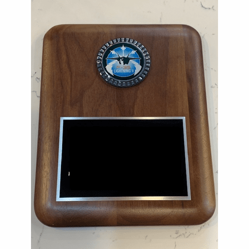 Walnut Plaque with Custom Logo
