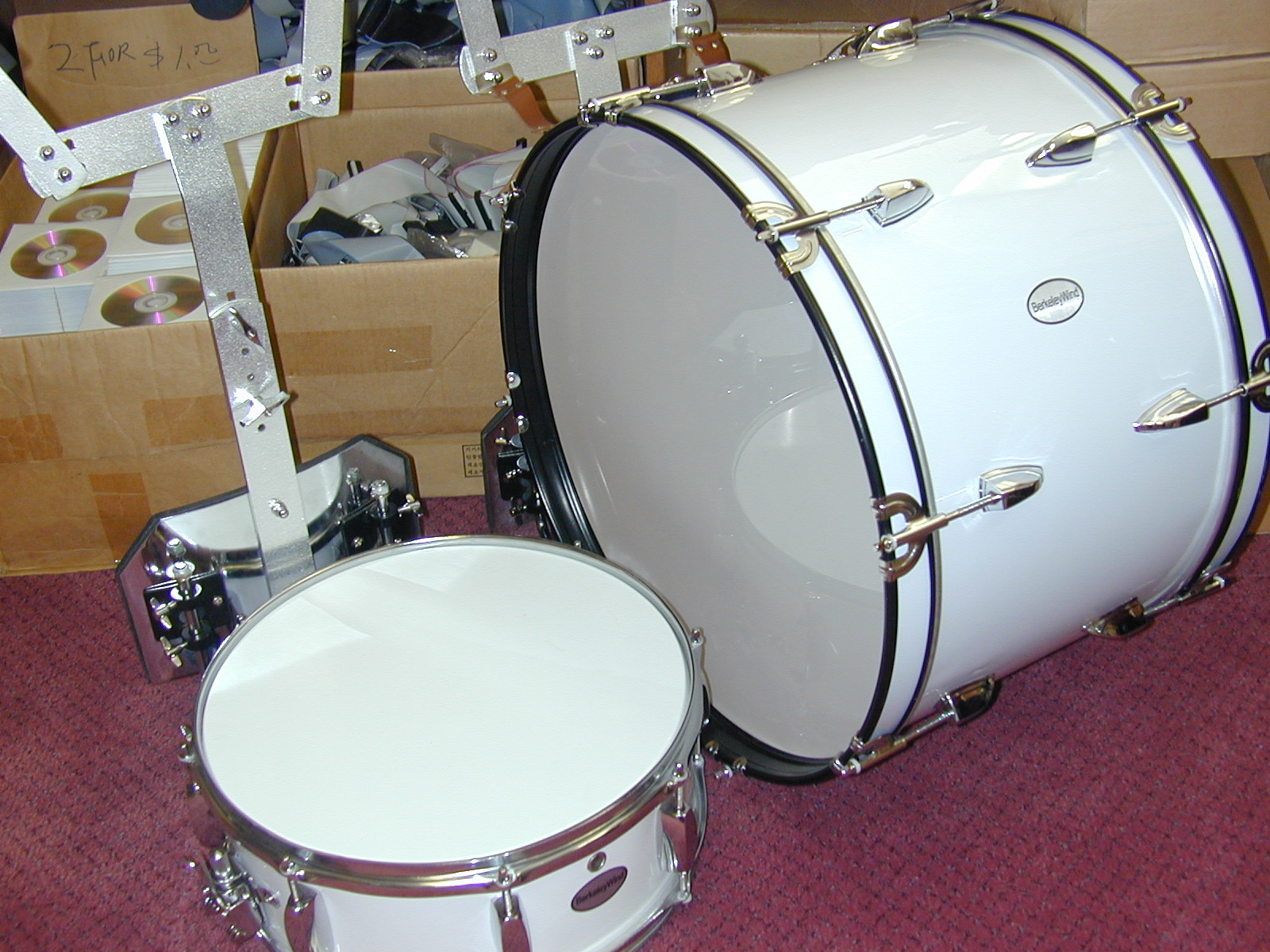 12x22 Marching Bass Percussion Drum (with Vest Carrier)