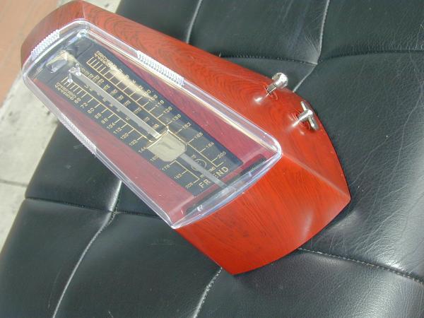 Teak Precision Spring Mechanism Metronome