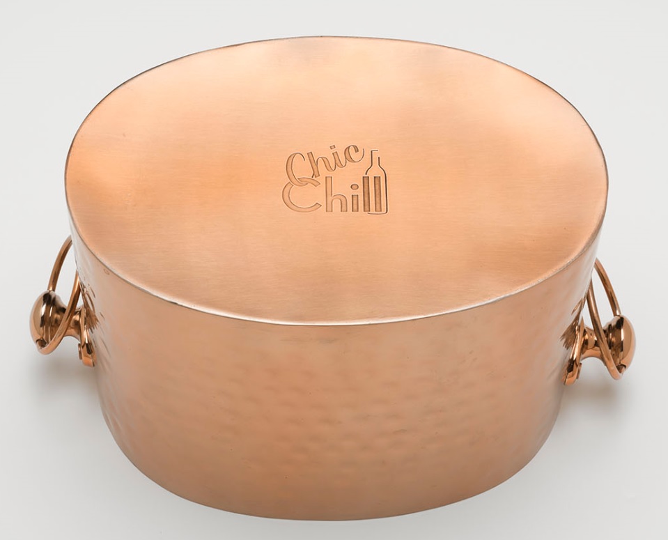 DeuxCopper 2Bottle Chiller Copper Wine Bucket Champagne Cooler