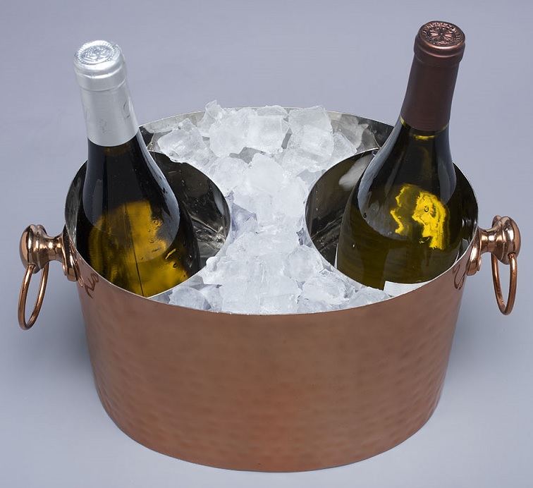 DeuxCopper 2Bottle Chiller Copper Wine Bucket Champagne Cooler