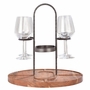 Fine Wine & Hors d'oeuvres 4-glass Caddy