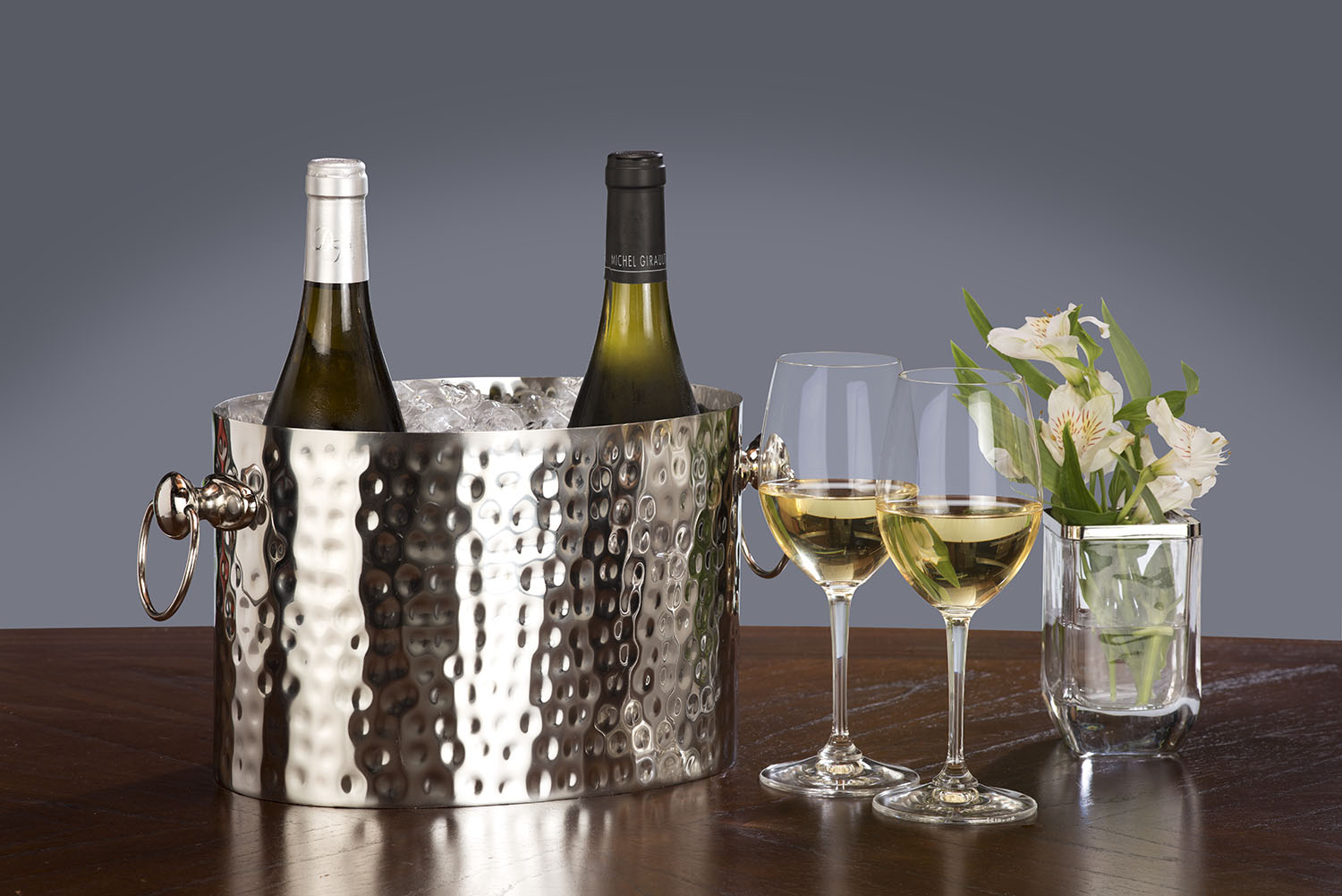 DeuxStainless 2Bottle Chiller Stainless Steel Wine Chiller Bucket