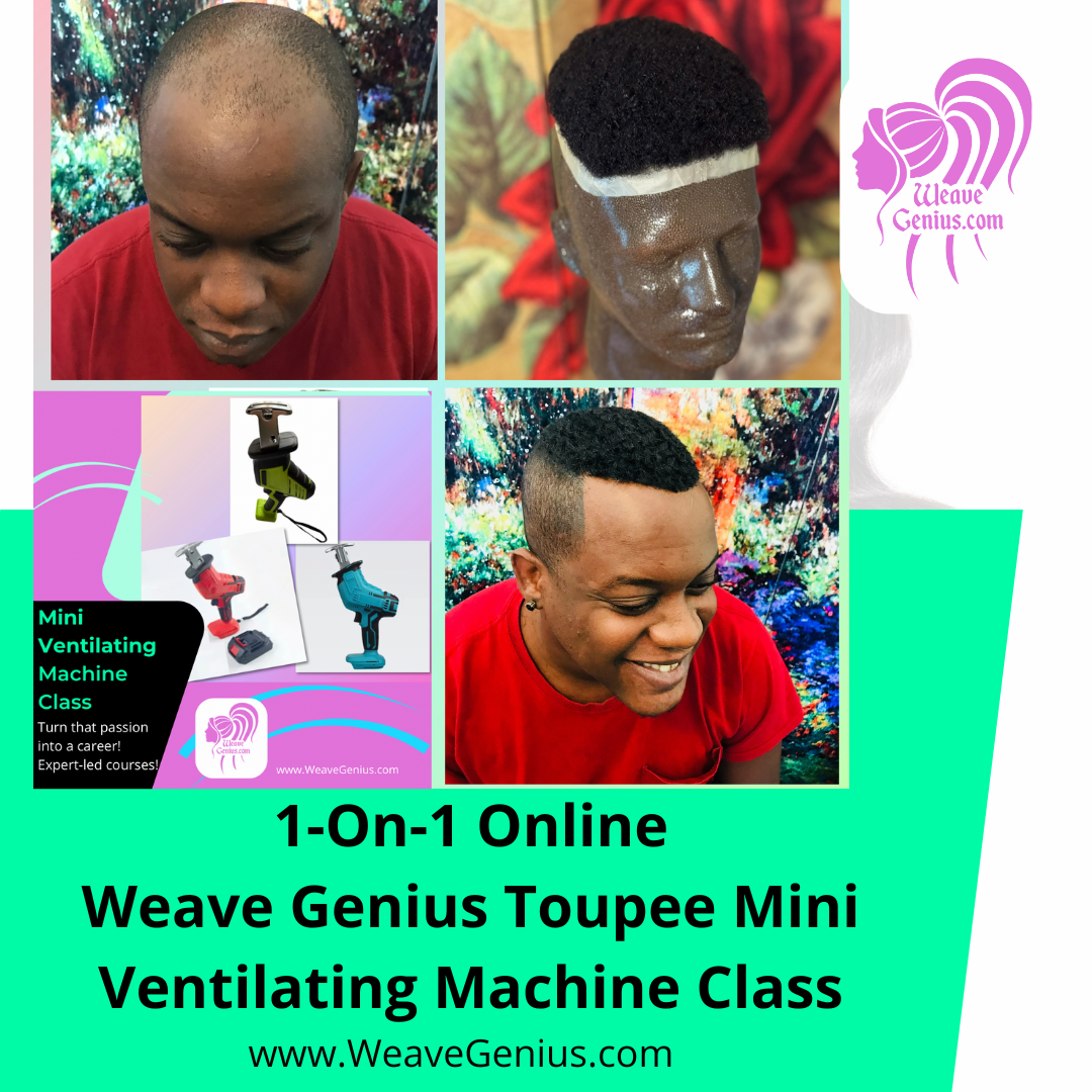 1-On-1 Online Weave Genius Mini Ventilating™ Master Machine Class | Create Custom Toupee Machine Included $1145