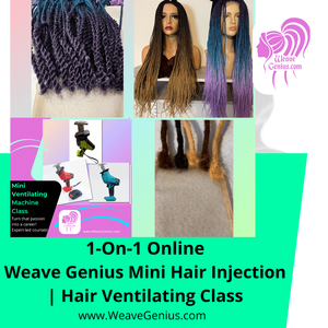 1-On-1 Online Weave Genius Textured Mini Ventilating™ Machine Class with Machine Included $1145