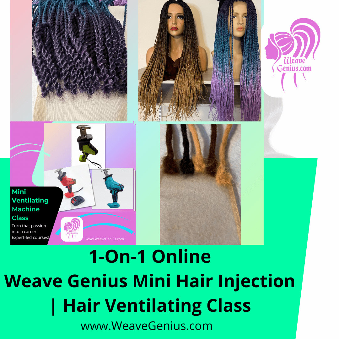 1-On-1 Online Weave Genius Textured Mini Ventilating™ Machine Class with Machine Included $1145