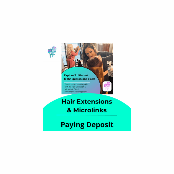 Washington DC (Deposit $125) | Hair Extension Class | Microlinks, K-Tips & Tape Extensions Class (7 Hair Extension Techniques) | 4/12/2026 9:00am-12:30pm