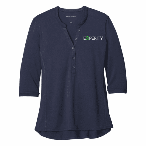 Port Authority Ladies UV Choice Pique Henley