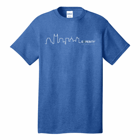 Port & Co Nashville Skyline Core 50/50 Tee