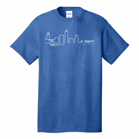 Port & Co Sioux Falls Skyline Core 50/50 Tee