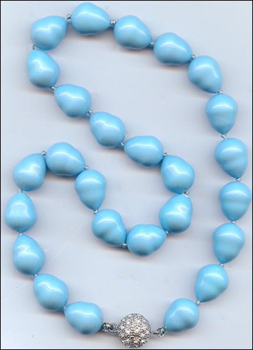 16" Faux Turquoise necklace 