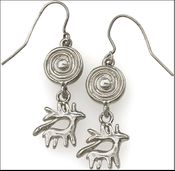 Etruscan Stag earrings