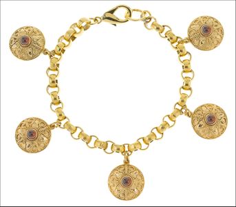 Greek 5-charm bracelet