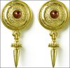 Greek Garnet Earrings