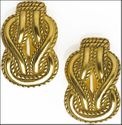 Herakles knot design CLIP earrings