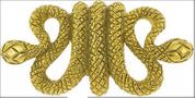 Roman entwined Snake special brooch
