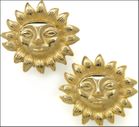Sun-Face CLIP earrings