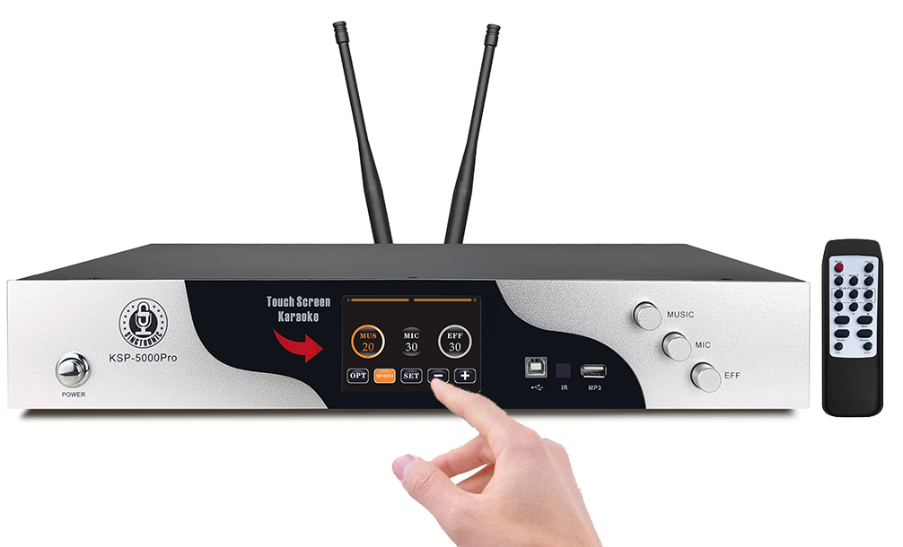 Professional Mixing Amplifier 5000W Digital 3 in 1 Antifeedback Mics