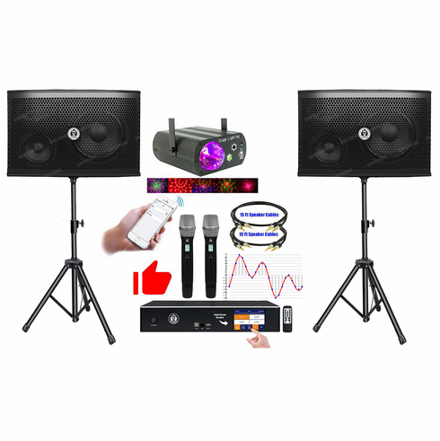 Singtronic Complete Karaoke System 2500W Digital via Unlimitted Youtube Songs by Apps