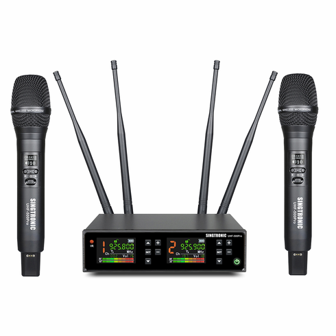 Singtronic UHF-500Pro Professional Digital UHF x 2 Wireless Microphone System