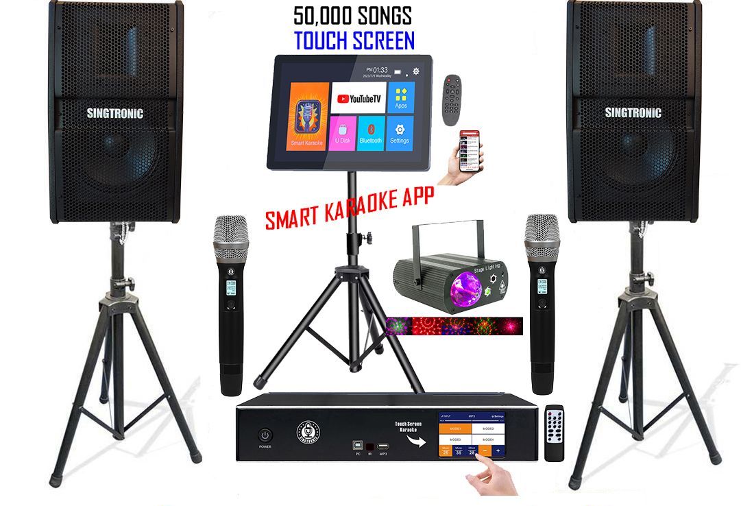 SINGTRONIC Heavy Duty Tripod Speaker Stand Singtronic 3000W Digital Karaoke System with HDMI, UK | Ubuy