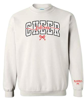 Gildan Unisex white crew sweat shirt