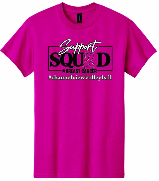 Gildan unisex hot pink tee
