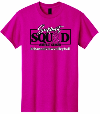 Gildan unisex hot pink tee