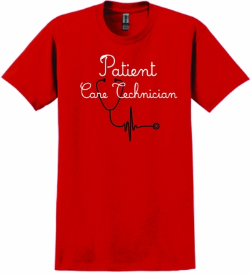 Gildan unisex red tee