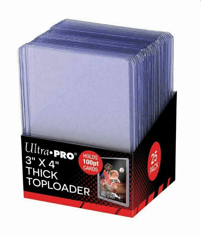 1000 Ultra Pro 100pt Super Thick 3x4 Toploaders Sealed Case |40 Packs| TopLoader