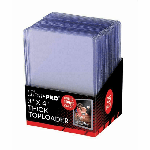 1000 Ultra Pro 100pt Super Thick 3x4 Toploaders Sealed Case |40 Packs| TopLoader