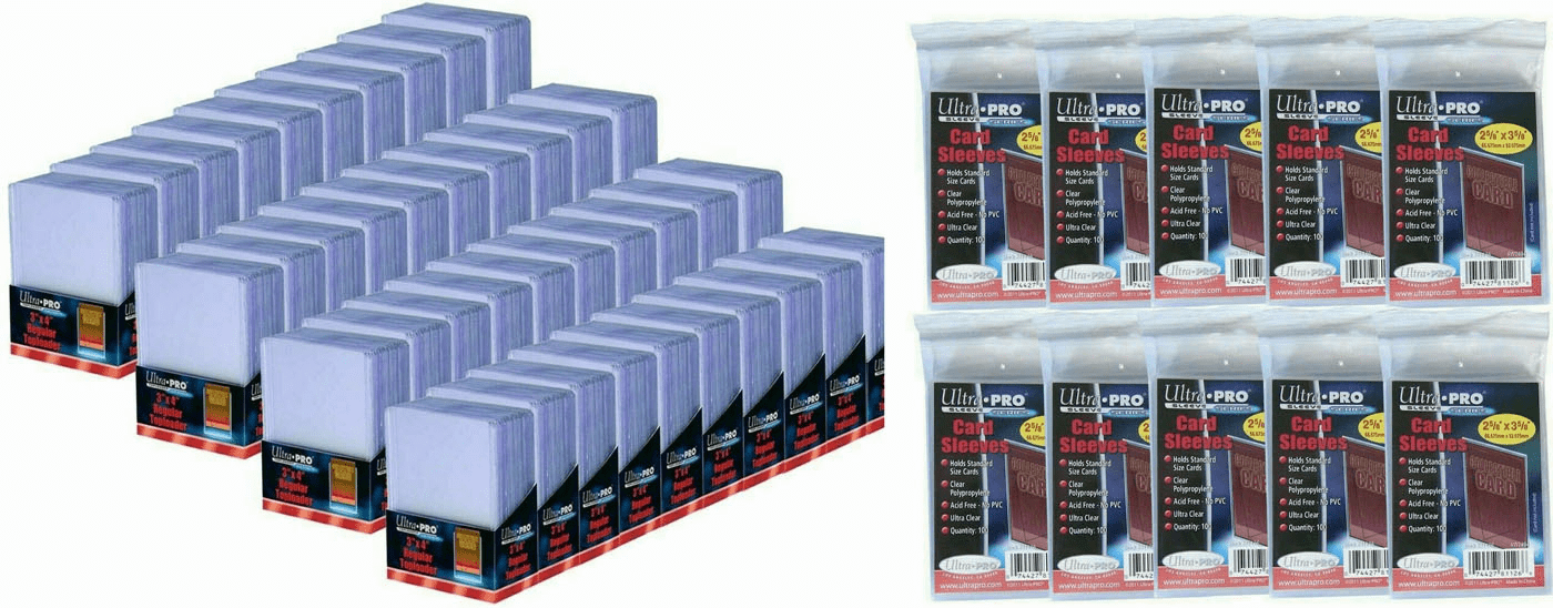 1000 Ultra Pro 3x4 Toploaders 35pt Standard Size + 1000 Ultra Pro Penny Sleeves Standard Size