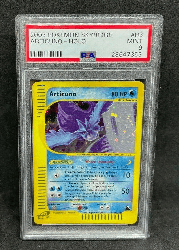2003 Pokemon E Series Skyridge Articuno H3/H32 Crystal Holo Foil PSA 9 MINT
