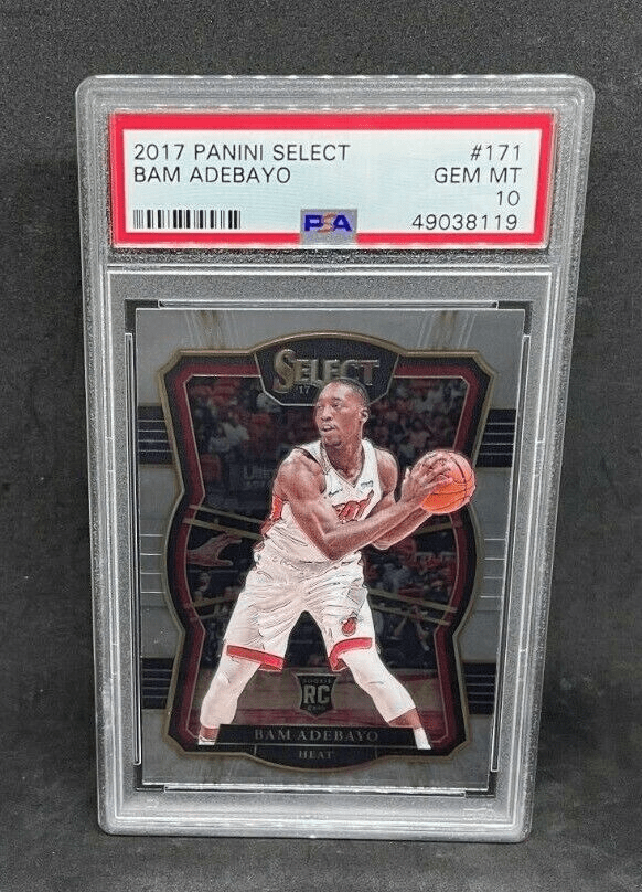 2017-18 Panini Select Bam Adebayo #171 Silver Base Rookie RC Premier PSA 10 GEM
