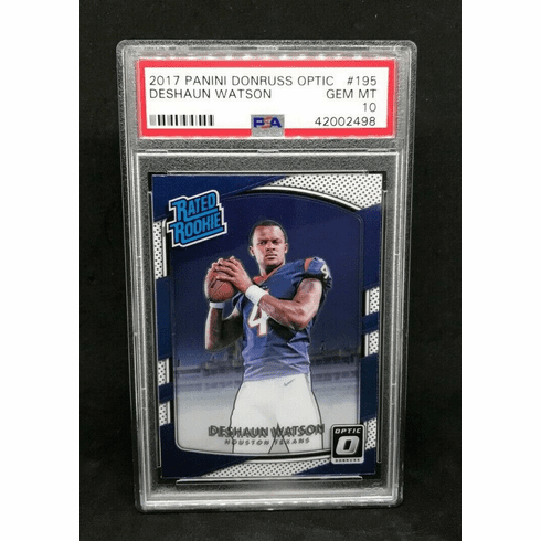 2017 Panini Donruss Optic Deshaun Watson #195 Rated Rookie RC PSA 10 GEM MINT