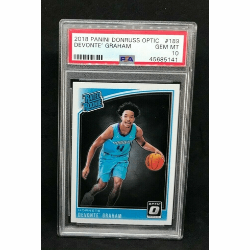 2018-19 Panini Donruss Optic Devonte Graham Silver BASE Rookie RC PSA 10 MINT