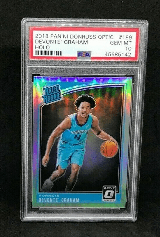 2018-19 Panini Donruss Optic Devonte Graham Silver Prizm Rated Rookie RC PSA 10