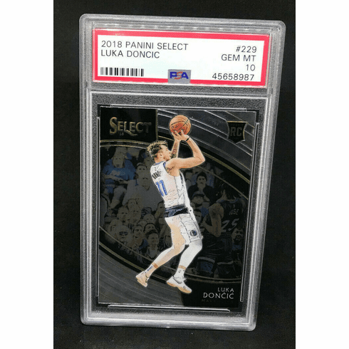2018-19 Panini Select Luka Doncic 229 Silver BASE Courtside Rookie RC PSA 10 GEM MINT