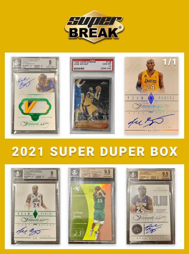 2021 Super Break Super Duper High End Buybacks Kobe Sealed Box Multi Sports