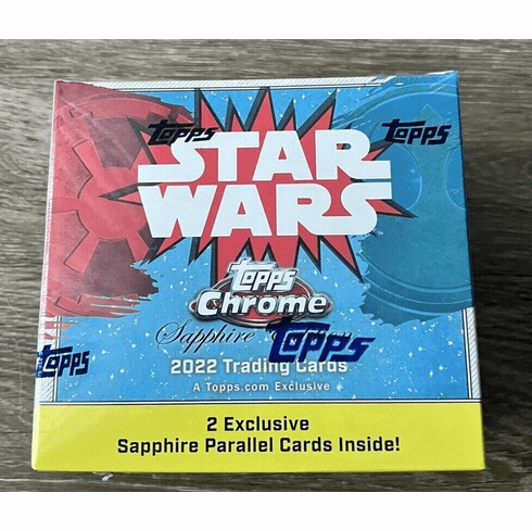 2022 Topps Chrome Star Wars Sapphire Edition Factory Sealed Hobby Box