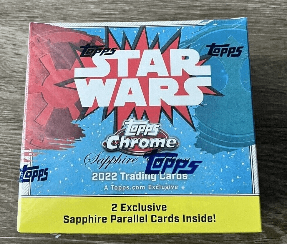 2022 Topps Chrome Star Wars Sapphire Edition Factory Sealed Hobby Box