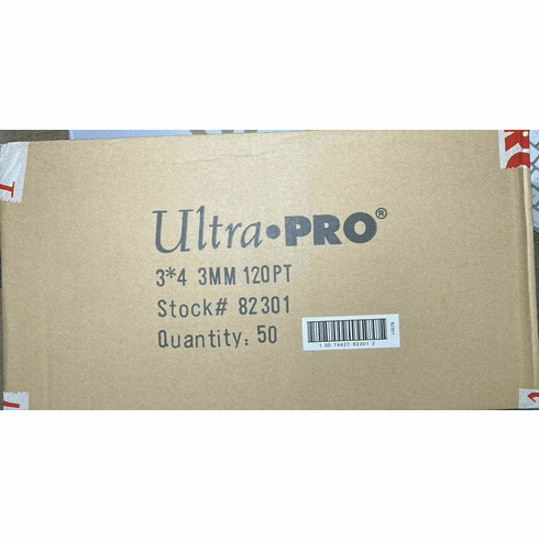 500 Ultra Pro 120pt Super Thick 3x4 Toploaders Sealed Case (50 Packs) Top Loader