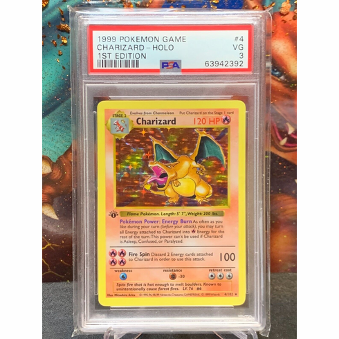 Charizard 1st Edition Holo Shadowless PSA 3 VG 1999 Pokmon Game #4