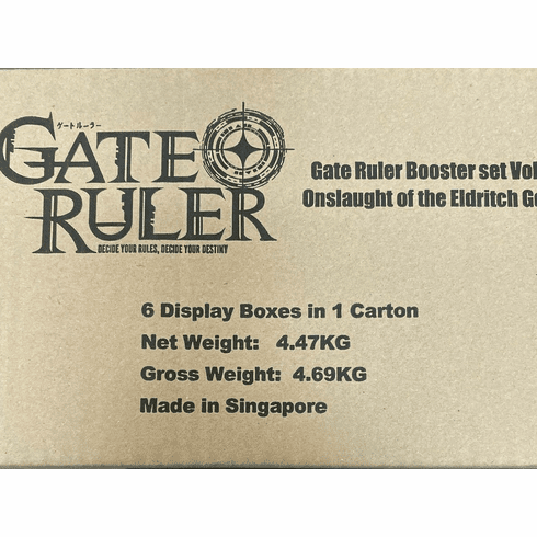 Gate Ruler Vol 2 Onslaught of The Eldritch Gods Booster Sealed Case 6 Boxes