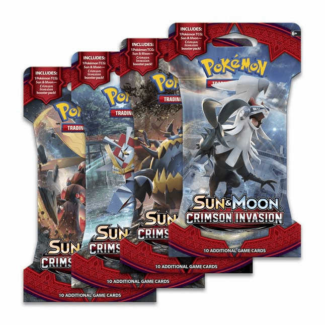 Pokmon Sun &amp; Moon Crimson Invasion Sleeved Booster Pack (10 Cards)